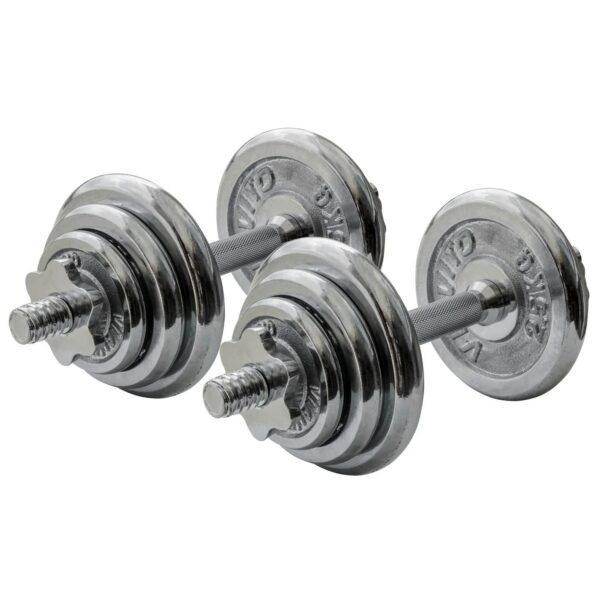 Viavito 20kg Chrome Dumbbell Set