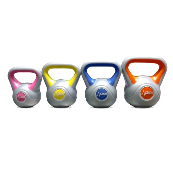 DKN 2, 4, 6 and 8kg Vinyl Kettlebell Weight Set - Image 2