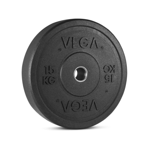 Vega 100kg Rubber Crumb Bumper Olympic Weight Plates Set - Image 3