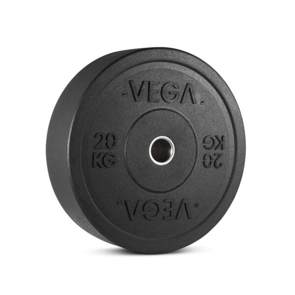 Vega 100kg Rubber Crumb Bumper Olympic Weight Plates Set - Image 4