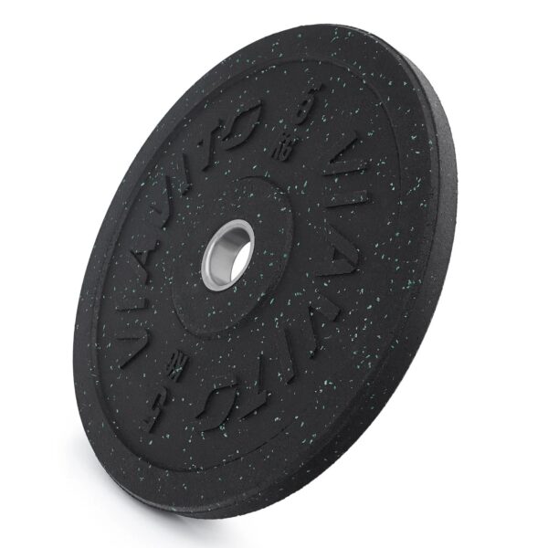 Viavito 110kg Rubber Crumb Bumper Olympic Weight Plates Set - Image 2